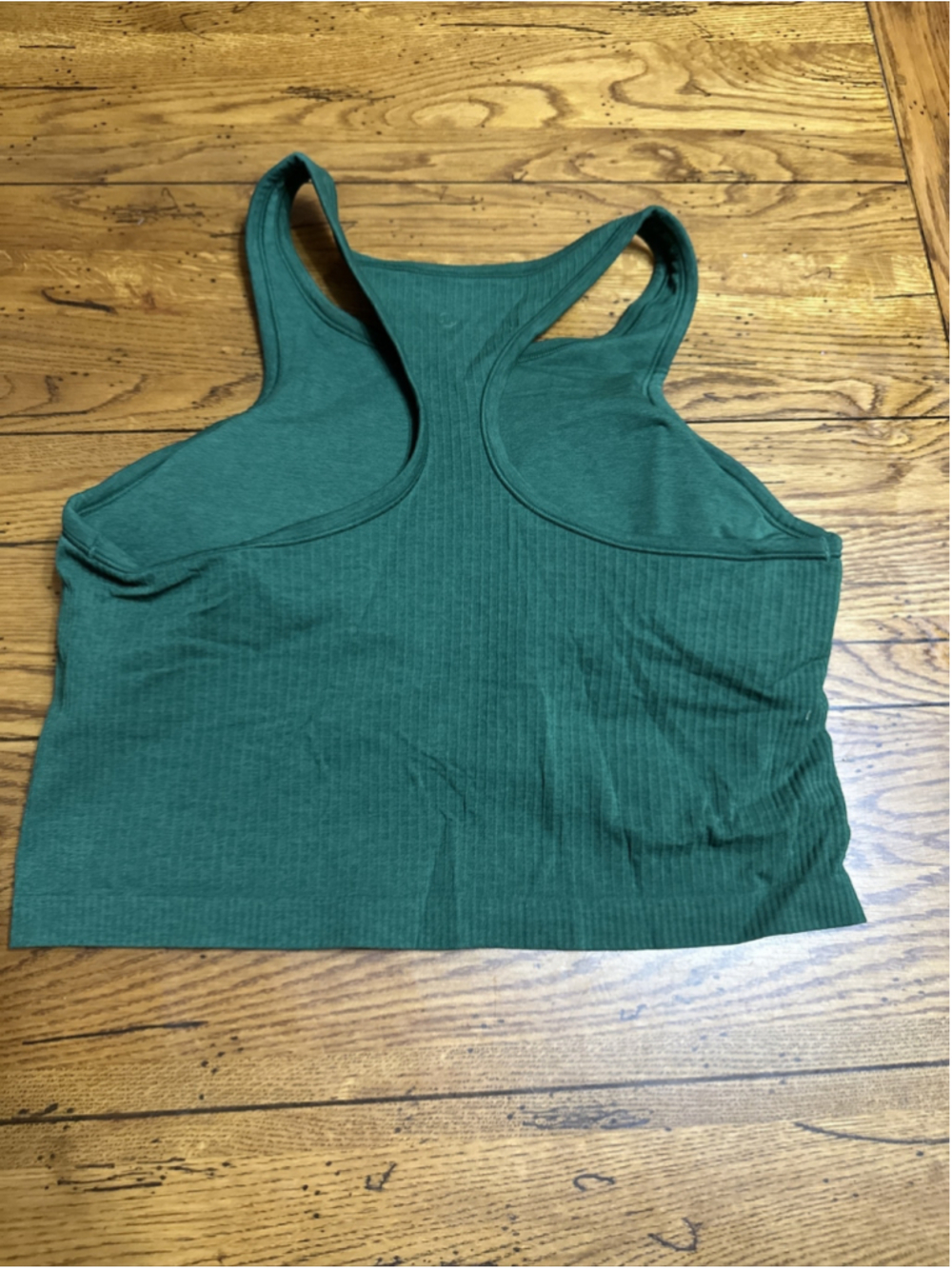 Ebb To Street Cropped Racerback Tank Top Green Size 12 (S99)